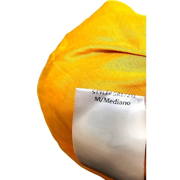 Womens Mustard Wrap-Front Romper With Adjustable Straps & Back Zipper By Style R - Picture 13 of 13